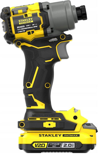 Stanley SFMCF830D2K Brushless Schlagschrauber Akku 18V 2x2Ah mit Aufnahme 1/4"