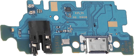 Clappio Usb-C Заряден Конектор Samsung A25 Микрофонен Джак Черен
