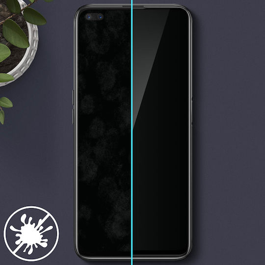 Displayschutzfolie Realme 6 Pro 9h Gehärtetes Glas Mit Geätztem Klare Umriss Schwarz