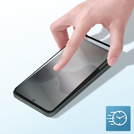 Avizar Tempered Glass Motorola Moto G56 Negru Bevelat Rezistent La Zgârieturi