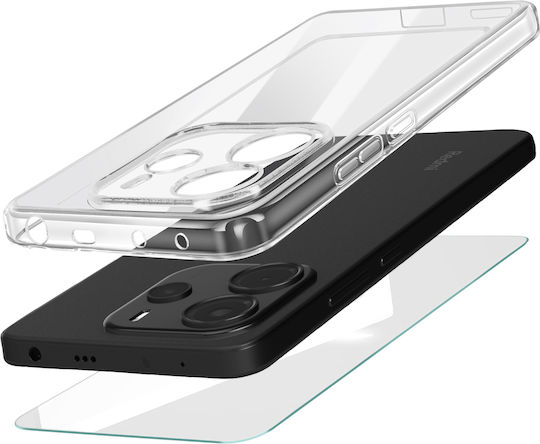 Mayaxess Protective Pack Redmi Note 14 4g Soft Shell Tempered Glass Transparent