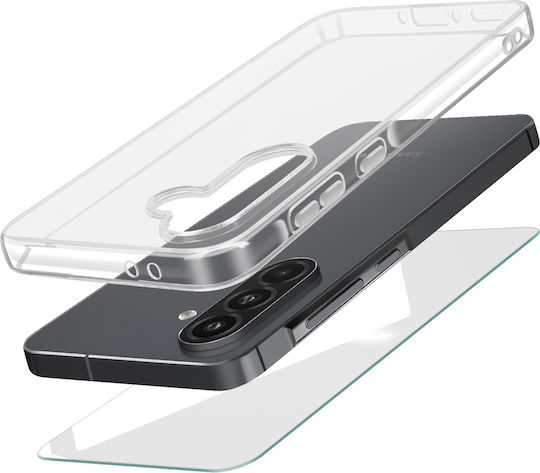 Mayaxess Schutzpackung Samsung Galaxy A56 Weiches Gehäuse Temperiertes Glas Transparent