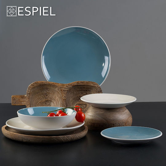 Espiel Oslo Πιάτο Ρηχό Κεραμικό Γκρι με Διάμετρο 27cm