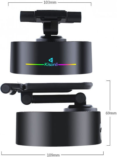 Kisonli M5 Bluetooth Speaker 8W with Radio and Battery Life up to 3 hours Black