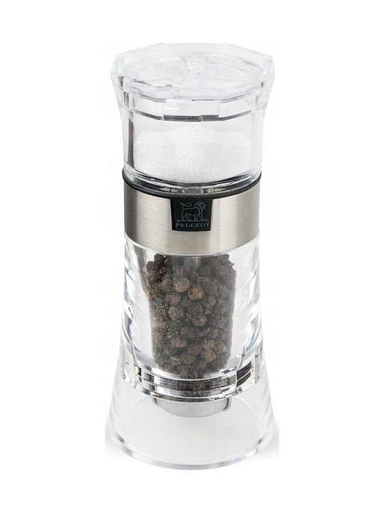 Peugeot Oslo Manual 2 in 1 Plastic Spice Mill 13cm Transparent
