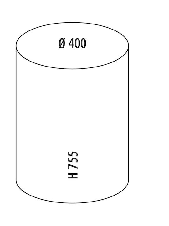 Wesco Κάδος Απορριμμάτων Πλαστικός Λευκός 50lt