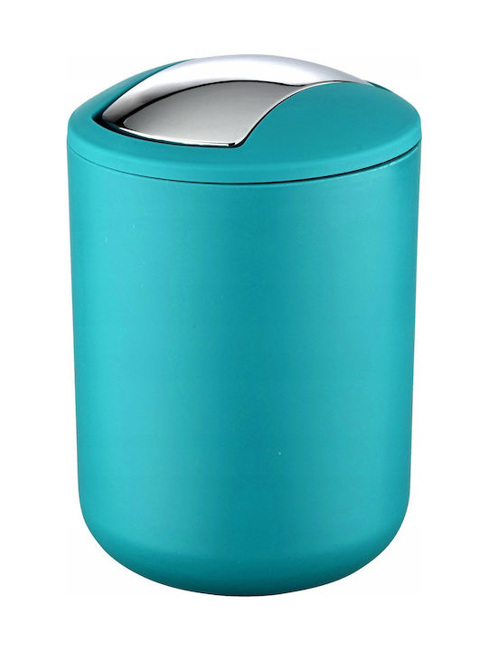 Wenko Brasil Waste Bin Plastic Push Blue 2L