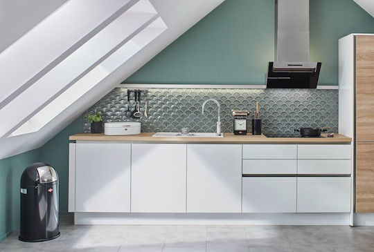 Wesco Wesco Pushboy Mülleimer Kunststoff Grau 22lt