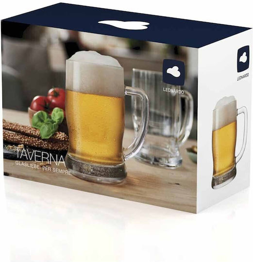 Leonardo Set of Glasses Beer, μπίρας made of Glass 610ml 2pcs