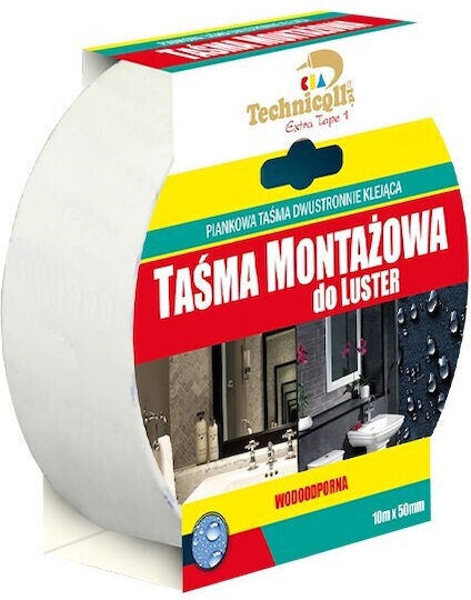 Taśma Montażowa Dwustronna Do Luster 5m X 9mm Rolka C2-t345
