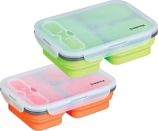 Klausberg Klausberg Kunststoff Grünes Mittagsbox Mit Fächern 1.1l