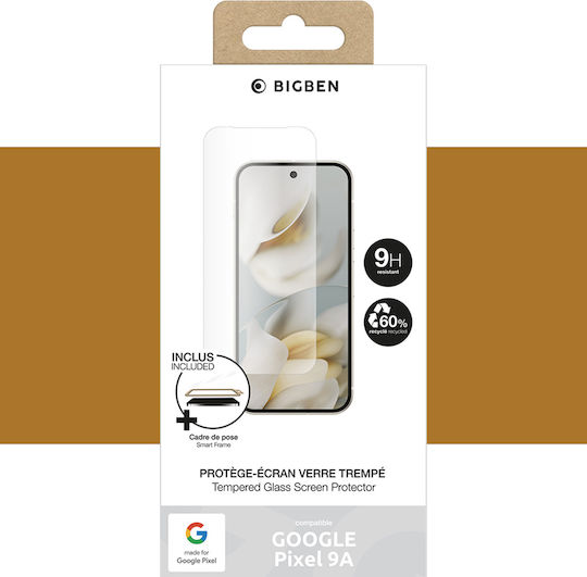 Bigben Screen Protector Google Pixel 9a Tempered Glass 9h Anti-scratch Transparent