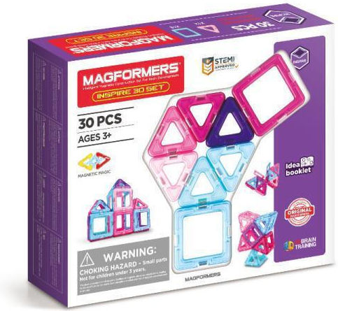 Magformers Μαγνητικό Παιχνίδι Κατασκευών Inspire για Παιδιά 3+ Ετών 005-704002