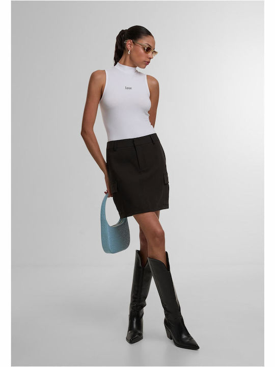 Miss Tee Love Ladies Sleeveless Turtleneck Body White Yes Q3_2 Mst331-00220
