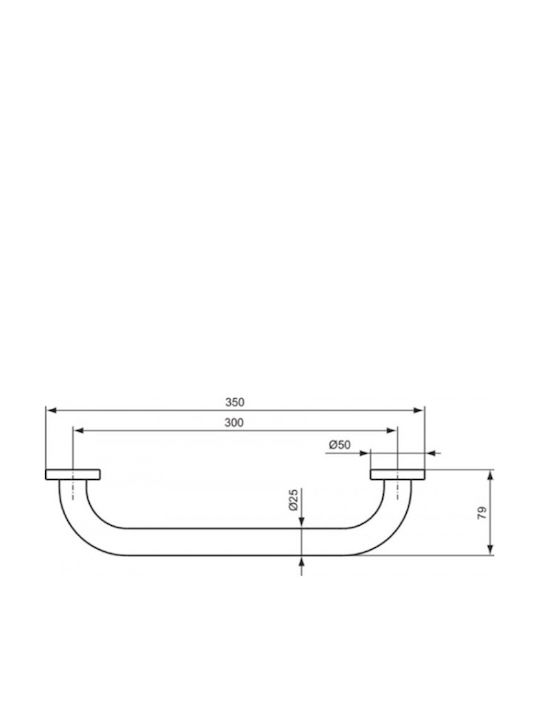 Ideal Standard Bathroom Grab Bar Black Ideal Standard Bathroom Grab Bar Black
