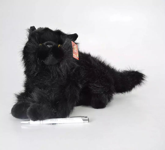 Plüschkatze 30 cm Schwarz