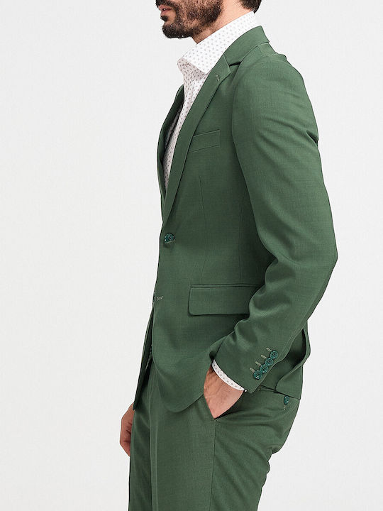 Men's Summer Suit Regular Fit Green