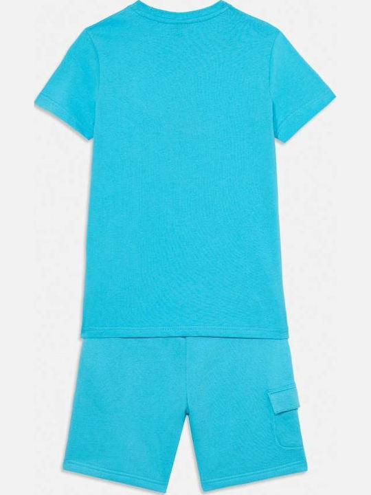 Kids' Set with Shorts Summer 2pcs Turquoise Circati
