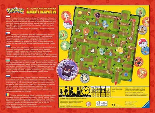 Board Game Labyrinth Pokemon for 2-4 Players 7+ Years Old (EN) Ravensburger