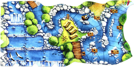 Game Expansion Meadow: Downstream (PL) for 1-4 Players 10+ Years Old (PL) Rebel Games