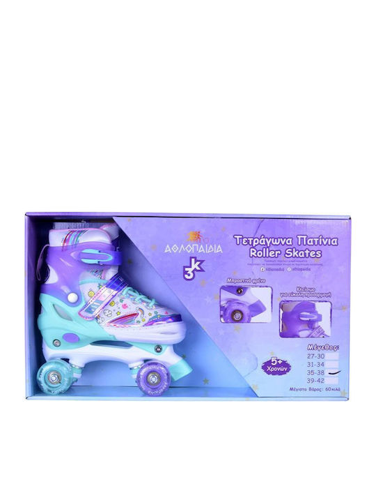 Athlopaidia Quad Einstellbare Rollers Grüne Kinderroller