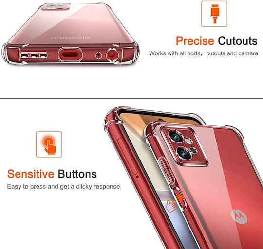 Back Cover Silicon Transparent (Moto G32)