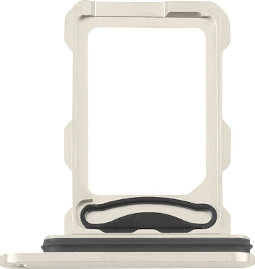 Clappio Sim-Kartenhalter Für iPhone 16 Pro 16 Pro Max Nano Sim Slot Beiges