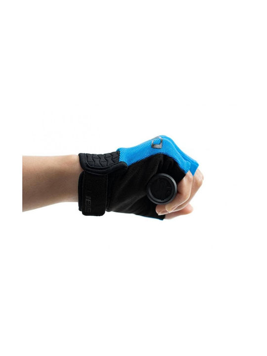 CUBE Performance Half Finger Cycling Gloves Kids Blue