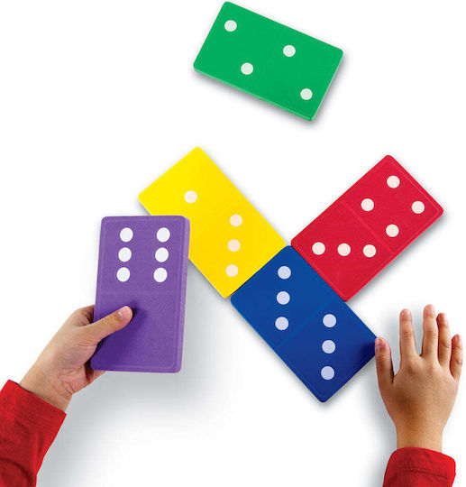 Επιτραπέζιο Παιχνίδι Jumbo Dominoes για 1+ Παίκτες 5+ Ετών Learning Resources