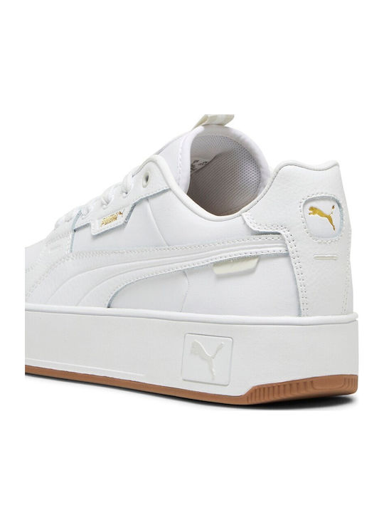 Carina Street Lux Damen Flatforms Sneakers Weiß