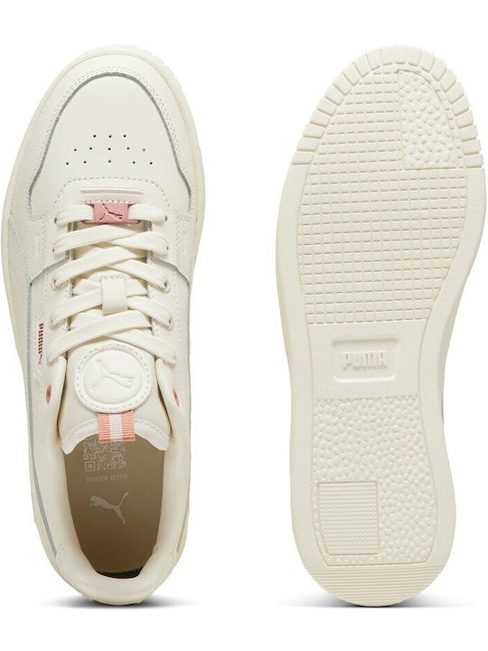 Carina Street Lux Damen Flatforms Sneakers Ecru
