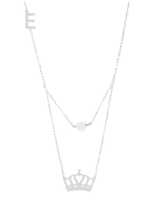 Dio Jewellery Lab Necklace Made of Pink Gold Plated Silver
