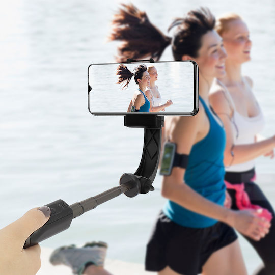 Universal Stabilizer Tripod Pole Bluetooth Remote Control Akashi Black