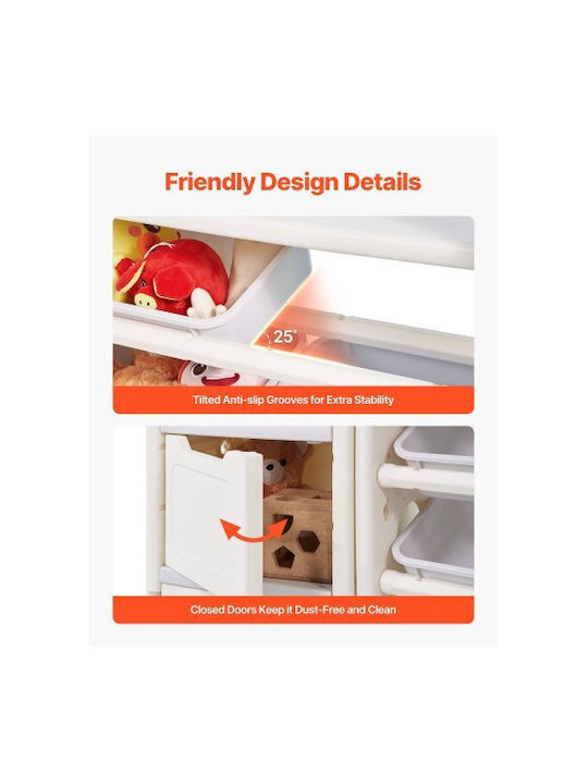 Kids Plastic Cabinet Beige