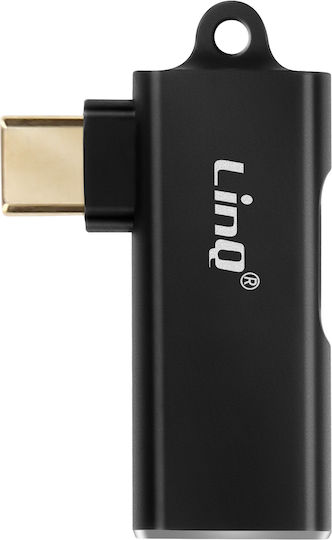 Linq OTG USB to USB-C Adapter USB-C Charge 100W 5Gbps Transfer Black