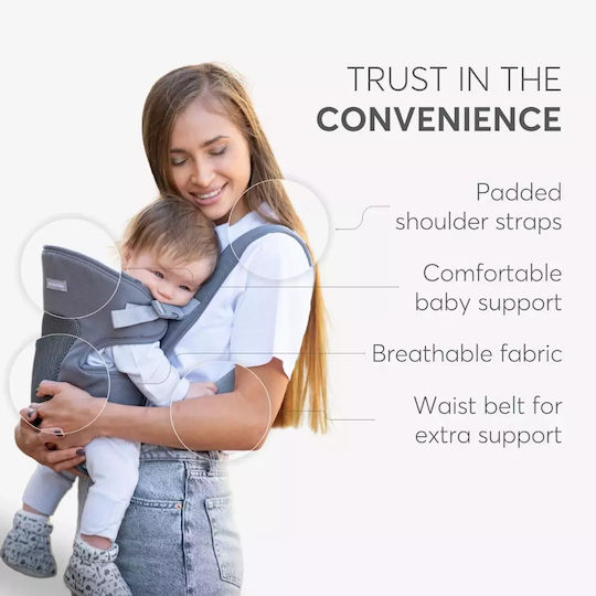Kikka Boo Classic Carrier Myra Mesh Beige with Maximum Weight 9kg
