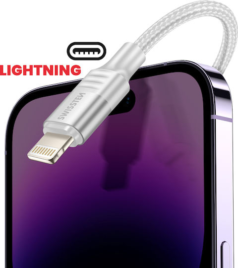 Swissten iPhone Lightning Male To USB Female OTG Adapter White