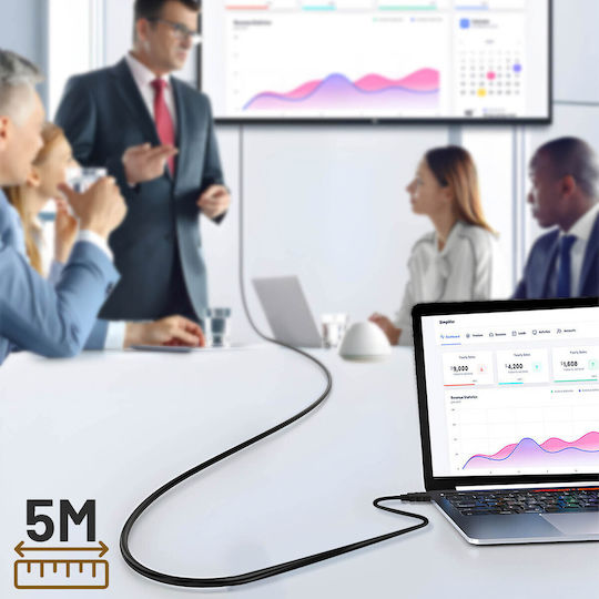 Adaptor Video 5m Hdmi Masculin La Dvi Feminin Full Hd 1080p