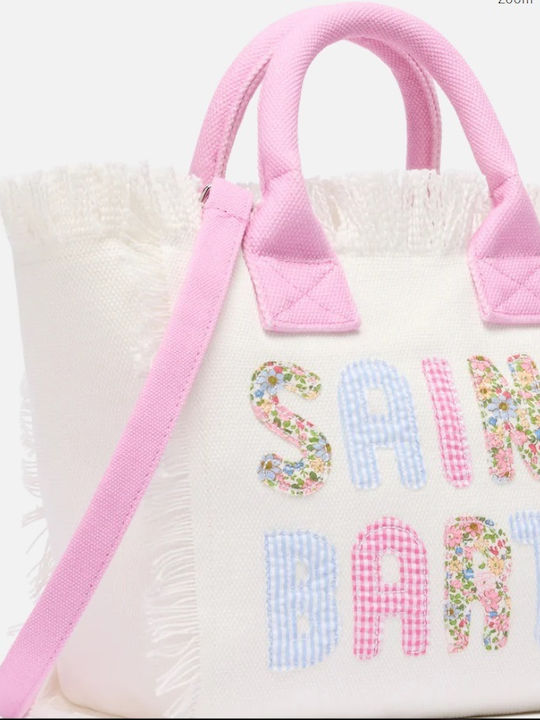 MC2 Collete Fabric Beach Bag White