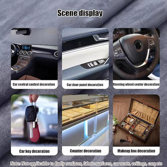 Waterproof Fabric Repair Sticker Alcantara Suede Roll 100cmx60cm Gray W17319-3g