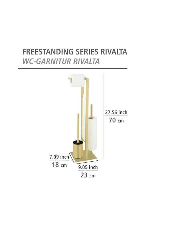 Wenko BN20506 Metal Paper Holder Gold