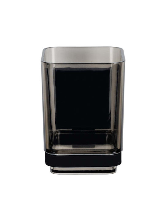 Wenko Wall Mounted Plastic Cup Holder Black