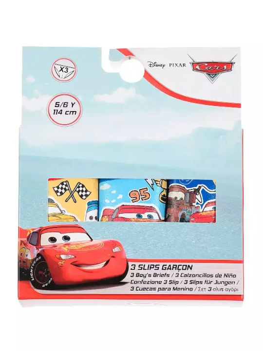 Stamion Disney Pixar Cars Παιδικό Σετ με Βρακάκια Λευκό-γκρί-γαλάζιο