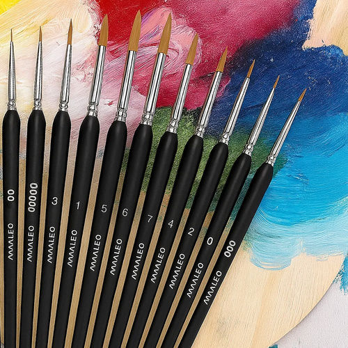 Paint Brushes 11pcs Stand Maaleo 26118