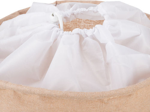 Kruzzel Kinder Wäschekorb Faltbar aus Stoff Beige 32x32cm 1Stück