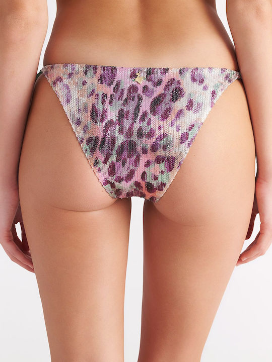 Bikini Inferioare cu Dantelă Verde