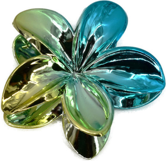 Holographic Hair Claw 8cm – Green Blue K.0204-82