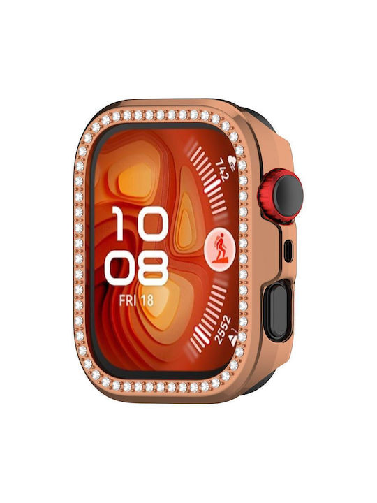 Half Coverage Hollow Πλαστική Θήκη σε Ροζ Χρυσό χρώμα για Huawei Watch Fit 4