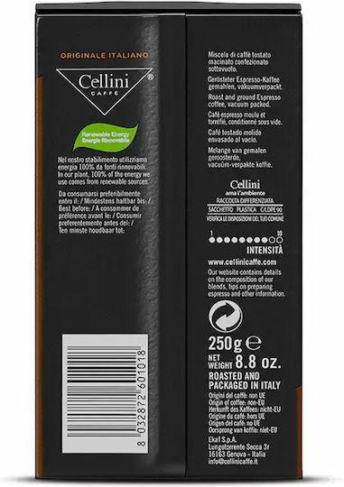 Cellini Espresso Kaffee Crema E Aroma Gemahlen 250gr