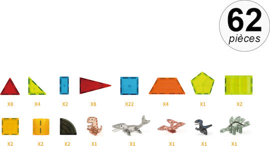 Techkidz Магнитна Играчка За Строене 62 Части